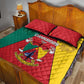 Cameroon National Day Quilt Bed Set Lion Mix Coat Of Arms Style