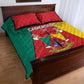 Cameroon National Day Quilt Bed Set Lion Mix Coat Of Arms Style