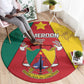 Cameroon National Day Round Carpet Lion Mix Coat Of Arms Style