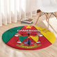 Cameroon National Day Round Carpet Lion Mix Coat Of Arms Style