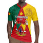 Personalised Cameroon National Day Rugby Jersey Lion Mix Coat Of Arms Style