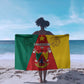 Cameroon National Day Sarong Lion Mix Coat Of Arms Style