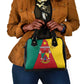 Cameroon National Day Shoulder Handbag Lion Mix Coat Of Arms Style