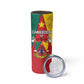 Personalised Cameroon National Day Skinny Tumbler Lion Mix Coat Of Arms Style