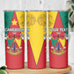 Personalised Cameroon National Day Skinny Tumbler Lion Mix Coat Of Arms Style