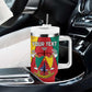 Personalised Cameroon National Day Tumbler With Handle Lion Mix Coat Of Arms Style