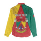 Personalised Cameroon National Day Women Casual Shirt Lion Mix Coat Of Arms Style