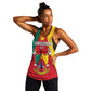 Personalised Cameroon National Day Women Racerback Tank Lion Mix Coat Of Arms Style