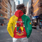 Personalised Cameroon National Day Zip Hoodie Lion Mix Coat Of Arms Style