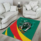 Personalised Happy Cameroon National Day Area Rug Lion With Coat Of Arms - Curve Style