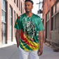 Personalised Happy Cameroon National Day Baseball Jersey Lion With Coat Of Arms - Curve Style