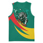 Personalised Happy Cameroon National Day Basketball Jersey Lion With Coat Of Arms - Curve Style - African Pride