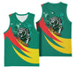 Personalised Happy Cameroon National Day Basketball Jersey Lion With Coat Of Arms - Curve Style - African Pride