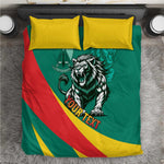 Personalised Happy Cameroon National Day Bedding Set Lion With Coat Of Arms - Curve Style