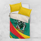 Personalised Happy Cameroon National Day Bedding Set Lion With Coat Of Arms - Curve Style