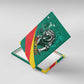 Personalised Happy Cameroon National Day Canvas Wall Art Lion With Coat Of Arms - Curve Style
