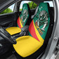 Personalised Happy Cameroon National Day Car Seat Cover Lion With Coat Of Arms - Curve Style