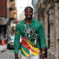 Personalised Happy Cameroon National Day Long Sleeve Button Shirt Lion With Coat Of Arms - Curve Style