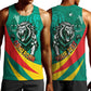 Personalised Happy Cameroon National Day Men Tank Top Lion With Coat Of Arms - Curve Style