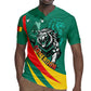 Personalised Happy Cameroon National Day Rugby Jersey Lion With Coat Of Arms - Curve Style