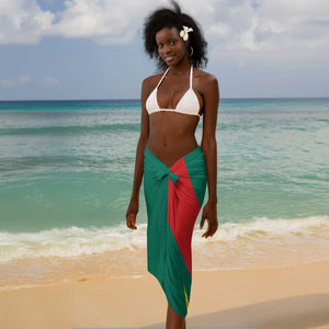 Personalised Happy Cameroon National Day Sarong Lion With Coat Of Arms - Curve Style