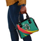 Personalised Happy Cameroon National Day Shoulder Handbag Lion With Coat Of Arms - Curve Style
