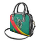 Personalised Happy Cameroon National Day Shoulder Handbag Lion With Coat Of Arms - Curve Style
