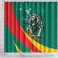 Personalised Happy Cameroon National Day Shower Curtain Lion With Coat Of Arms - Curve Style