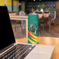 Personalised Happy Cameroon National Day Skinny Tumbler Lion With Coat Of Arms - Curve Style