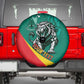 Personalised Happy Cameroon National Day Spare Tire Cover Lion With Coat Of Arms - Curve Style