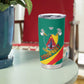 Personalised Happy Cameroon National Day Tumbler Cup Lion With Coat Of Arms - Curve Style