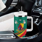 Personalised Happy Cameroon National Day Tumbler With Handle Lion With Coat Of Arms - Curve Style