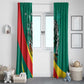 Personalised Happy Cameroon National Day Window Curtain Lion With Coat Of Arms - Curve Style