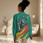 Personalised Happy Cameroon National Day Women Casual Shirt Lion With Coat Of Arms - Curve Style