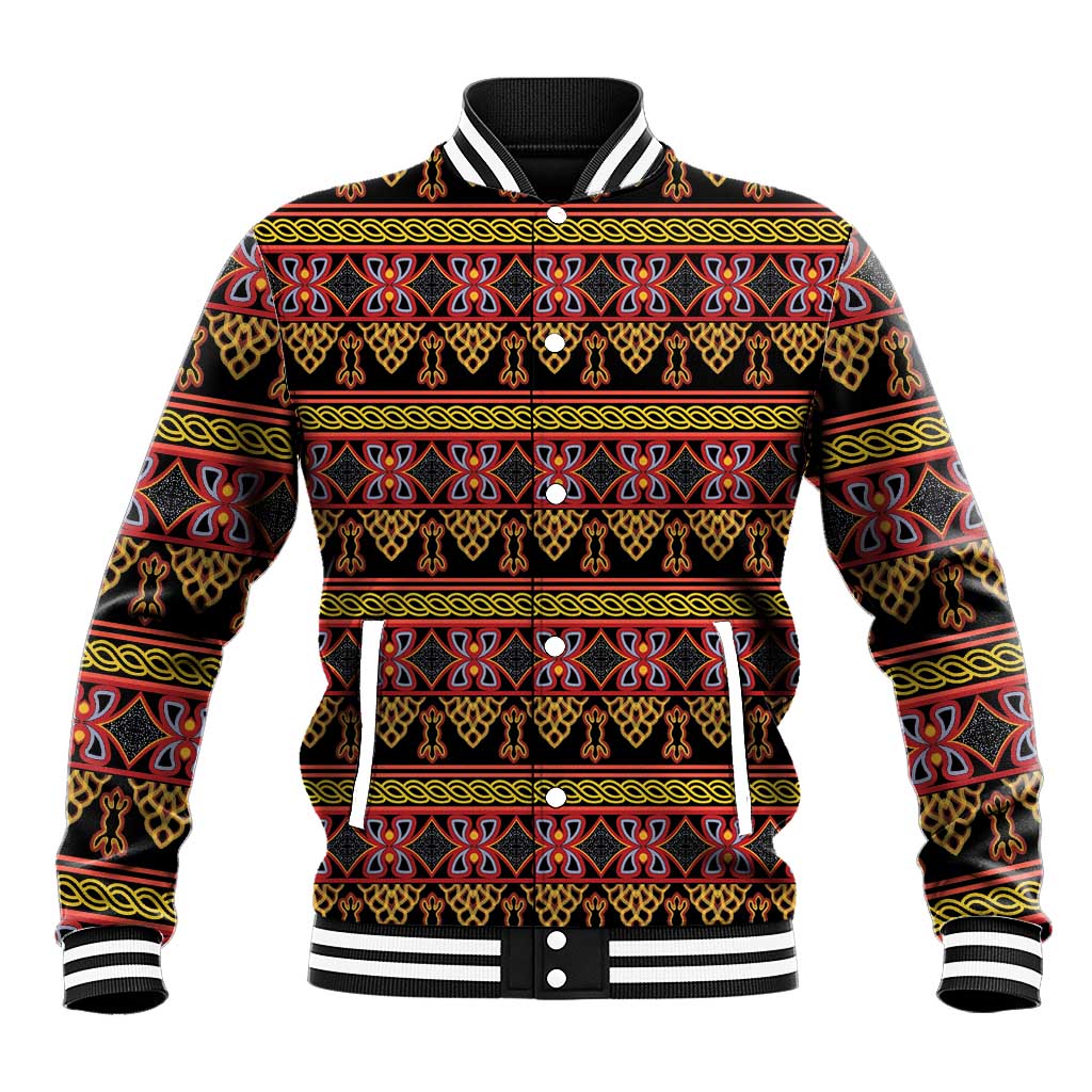 Toghu Cameroon Baseball Jacket Traditional Pattern