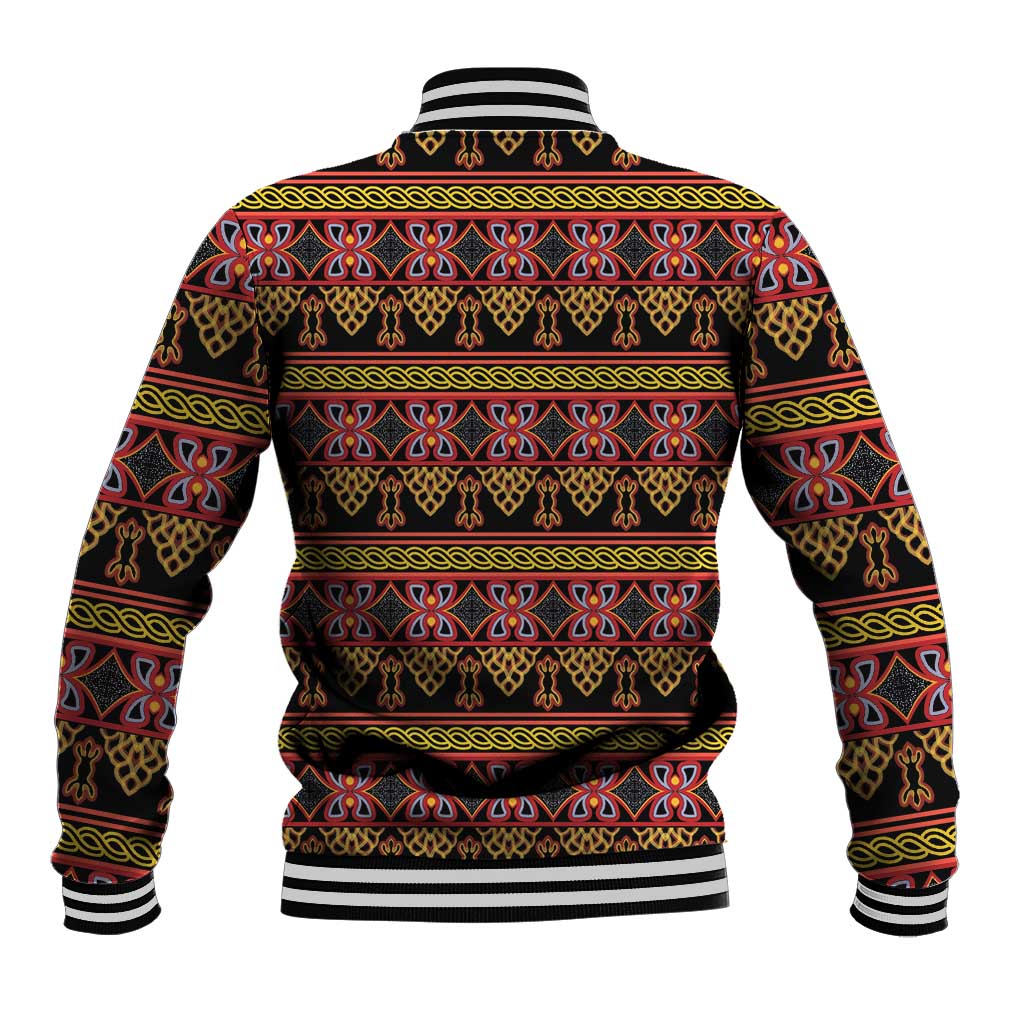 Toghu Cameroon Baseball Jacket Traditional Pattern