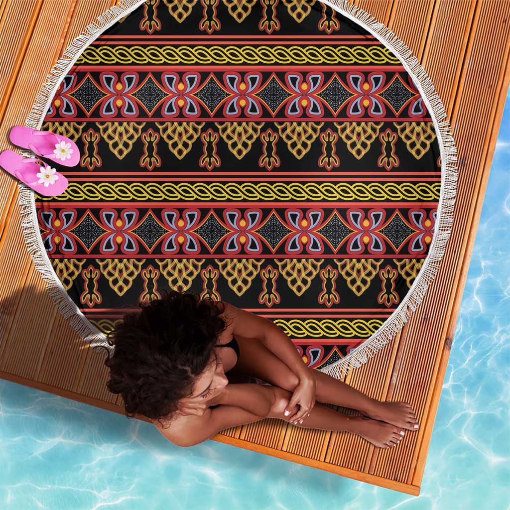 Toghu Cameroon Beach Blanket Traditional Pattern