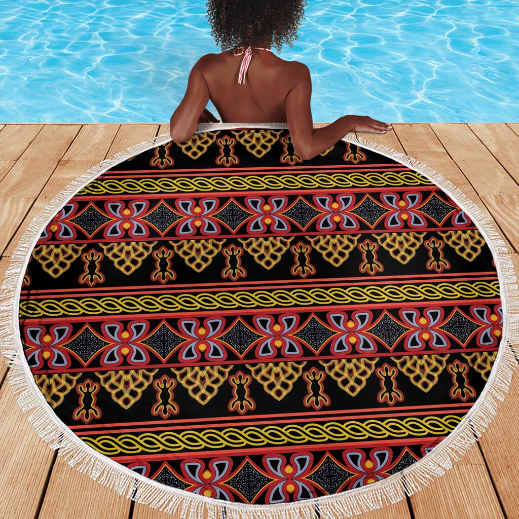 Toghu Cameroon Beach Blanket Traditional Pattern