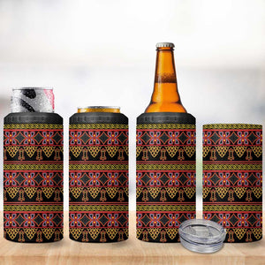 Toghu Cameroon 4 in 1 Can Cooler Tumbler Traditional Pattern
