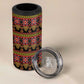 Toghu Cameroon 4 in 1 Can Cooler Tumbler Traditional Pattern