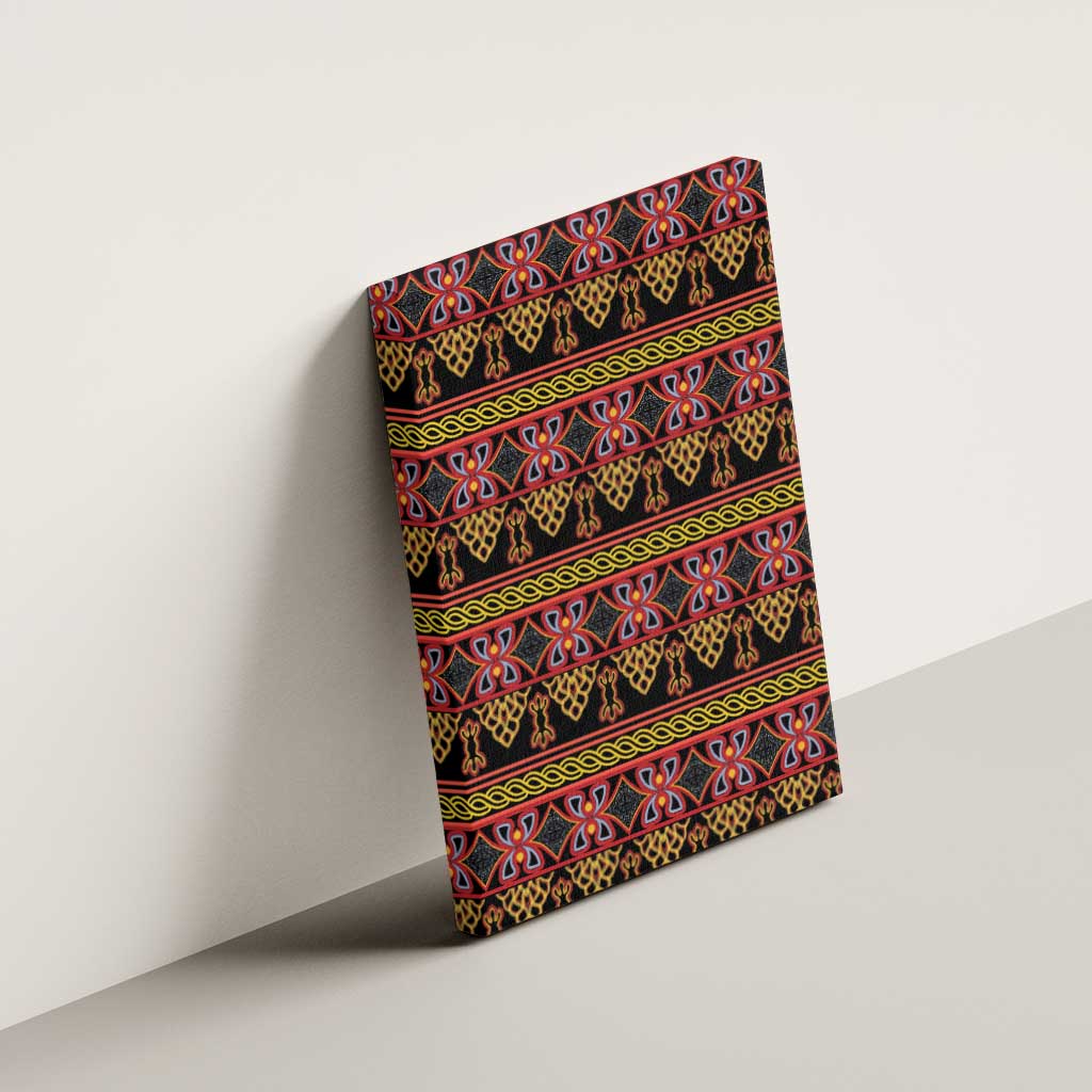 Toghu Cameroon Canvas Wall Art Traditional Pattern