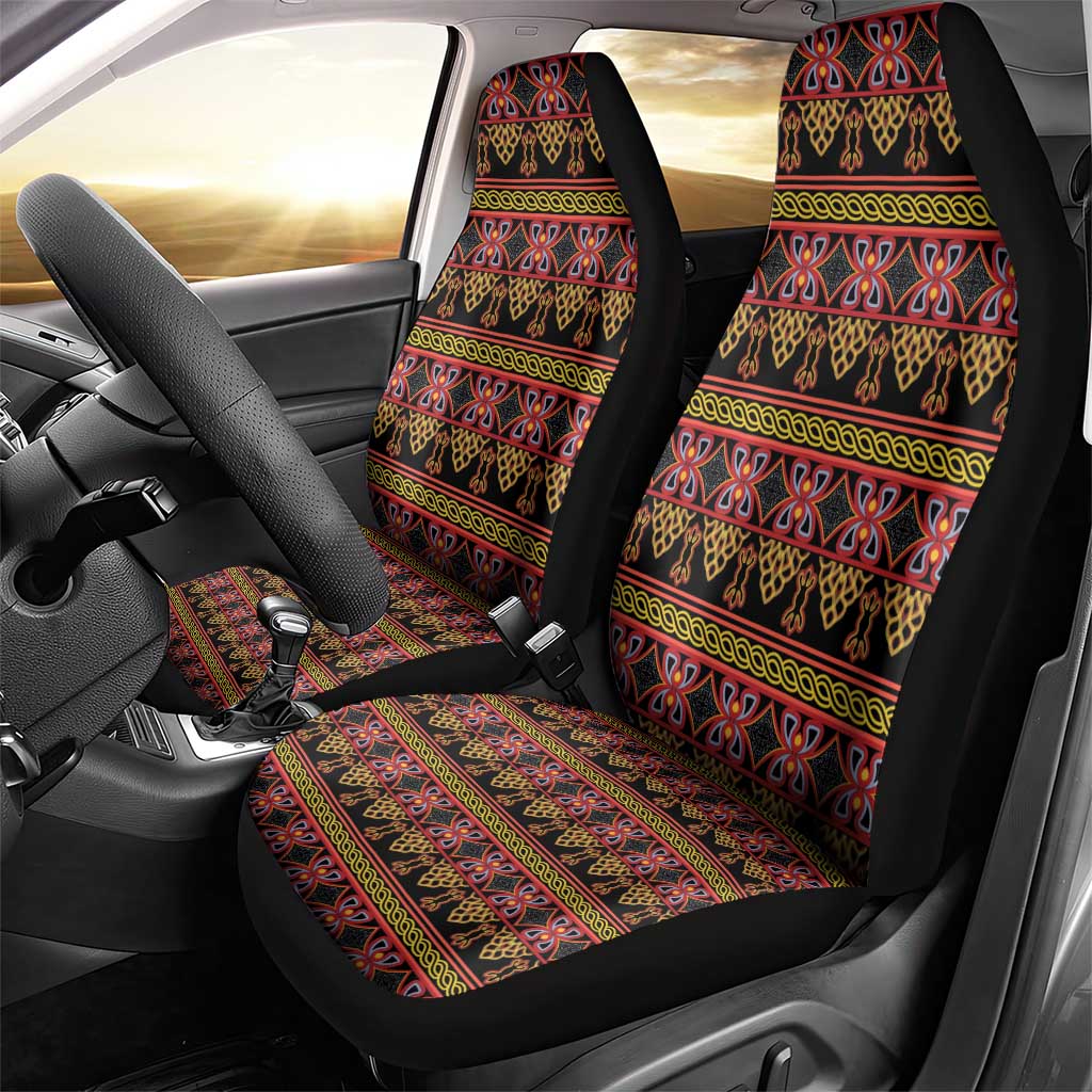 Toghu Cameroon Car Seat Cover Traditional Pattern