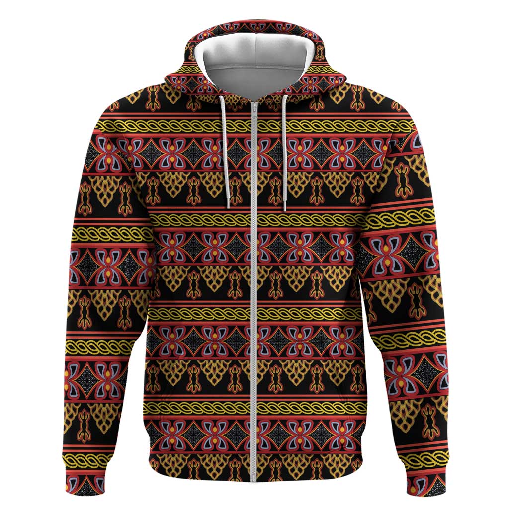 Toghu Cameroon Hoodie Traditional Pattern