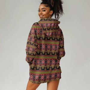 Toghu Cameroon Hoodie Dress Traditional Pattern