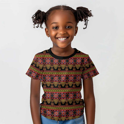 Toghu Cameroon Kid T shirt Traditional Pattern