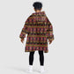 Toghu Cameroon Kid Wearable Blanket Hoodie Traditional Pattern