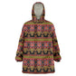 Toghu Cameroon Kid Wearable Blanket Hoodie Traditional Pattern