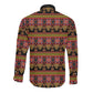 Toghu Cameroon Long Sleeve Button Shirt Traditional Pattern