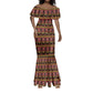 Toghu Cameroon Mermaid Dress Traditional Pattern
