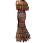 Toghu Cameroon Mermaid Dress Traditional Pattern
